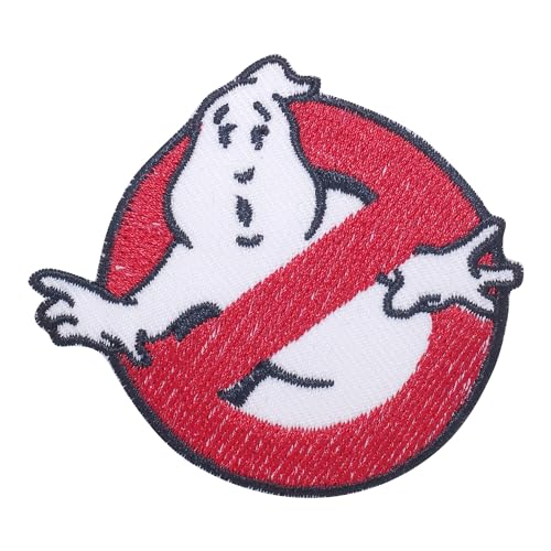 pipomama Ghostbusters it Aufnäher zum Aufbügeln für Kleidung, bestickte Applikation, zum Aufbügeln oder Aufnähen von pipomama