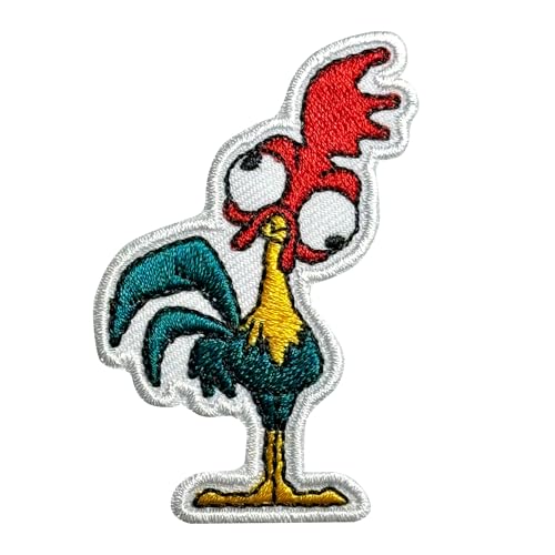 pipomama Heihei Aufnäher zum Aufbügeln für Kleidung, bestickte Applikation, Abzeichen, Aufnähen, Emblem, DIY Handwerk von pipomama