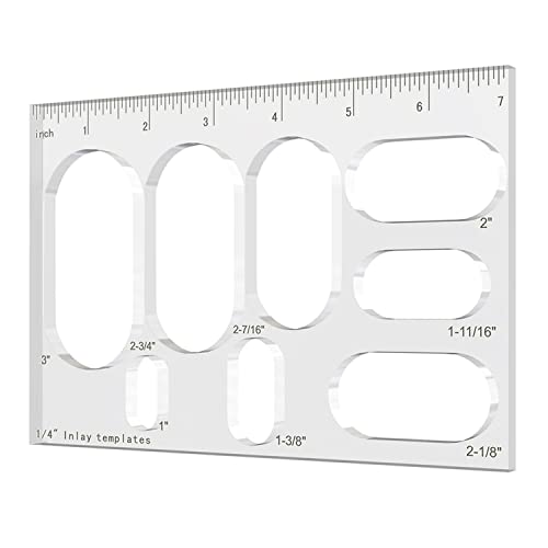 Fräserschablone, Stern-Fräseinlage, dekoratives Oberfräsenwerkzeug, dekorative Vorlagen für Holzbearbeitung (1 Ellipse) von pistro