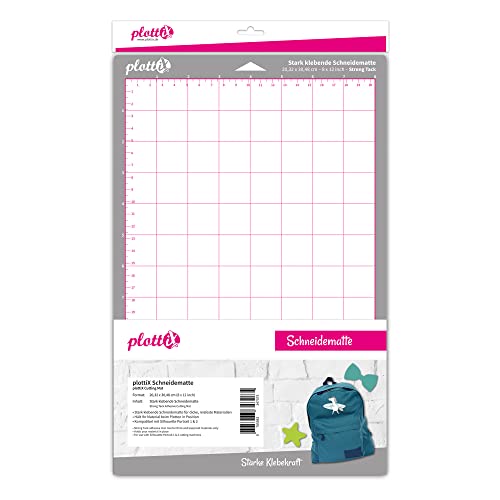 plottix 105009 Schneidematte, Kunststoff, Grau, 20,32 x 30,48 cm von plottiX