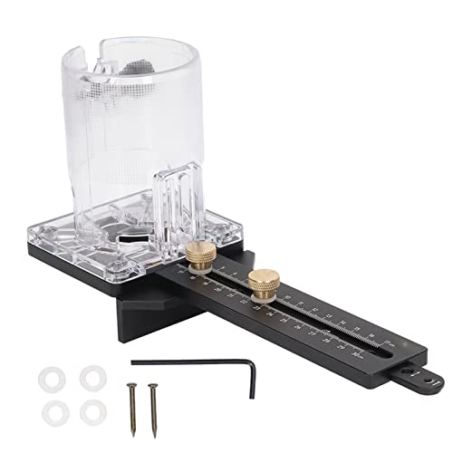 Basis für Holzfräser, CNC-gefräste Aluminiumlegierung, 8-mm-Stift, 2,5-mm-Nagellöcher, Fräskreis-Schlitzbasis für Trimmer, Holzfräser, Holzbearbeitungsprojekte mit 65 mm Basis für Holzfräser, CNC-gefräste Aluminiumlegierung, 8-mm-Stift, 2,5-mm-Nagellöcher, Fräskreis-Schlitzbasis für Trimmer, Holzfräser, Holzbearbeitungsprojekte mit 65 mm von plplaaoo