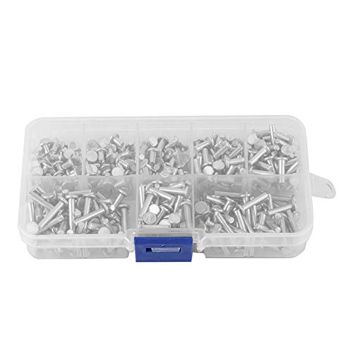 Feste Aluminiumnieten flacher Kopf Nieten M3 4mm 16 mm Länge Hochwertiger Korrosionsbestandsverschluss Effekt für industrielle Anwendungen 400pcs Feste Aluminiumnieten flacher Kopf Nieten M3 4mm 16 mm Länge Hochwertiger Korrosionsbestandsverschluss Effekt für industrielle Anwendungen 400pcs von plplaaoo