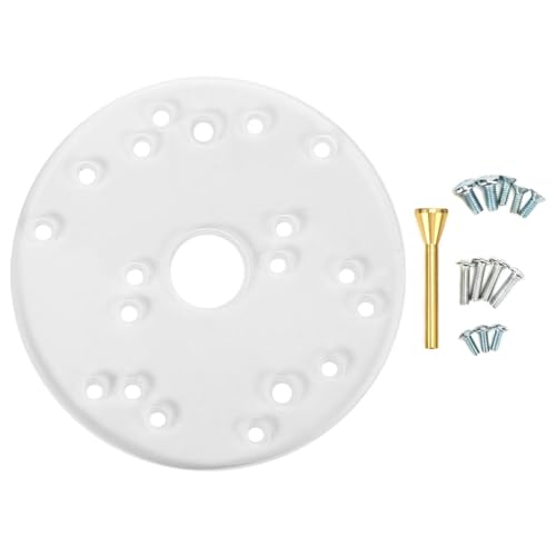 Router -Basisplatte Universal Acryl mit Zentrierstiftschrauben für Trimmrouter Holzbearbeitung Hilfswerkzeug transparent haltbar 7,5 mm dicker 164 -mm -Durchmesser Router -Basisplatte Universal Acryl mit Zentrierstiftschrauben für Trimmrouter Holzbearbeitung Hilfswerkzeug transparent haltbar 7,5 mm dicker 164 -mm -Durchmesser von plplaaoo