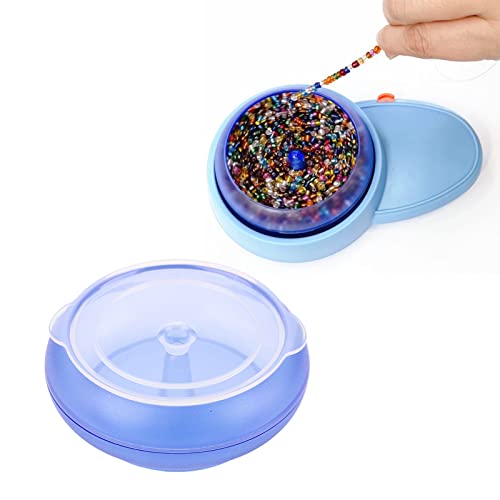 plplaaoo Bead Loader Bowl DIY Beading, Bead Spinner Bowl, Durable Plastic Clamshell Design Bead Bowl zur Herstellung von Halsketten und Armbändern, Fransen, großes Fassungsvermögen, 9.5 x 8.5 cm, von plplaaoo