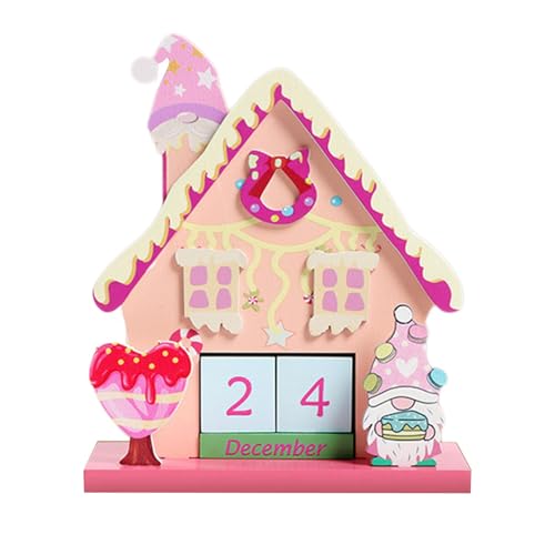 plsyyuw Countdown zu den Weihnachtsblöcken,Weihnachts-Adventskalender - Countdown-Kalender Weihnachts-Tischdekoration | Countdown- bis Weihnachtsschild aus Holz, Countdown-Dekoration für Weihnachten von plsyyuw