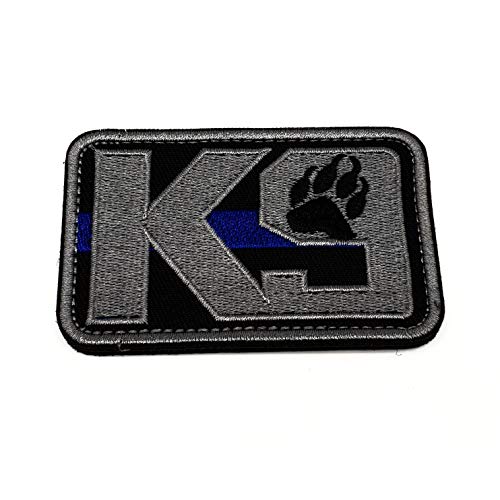 Polizeimemesshop K9 Hundeführer - Polizei Hund - Diensthundeführer - DHF - Police dog - Textil Patch - Klettpatch von polizeimemesshop