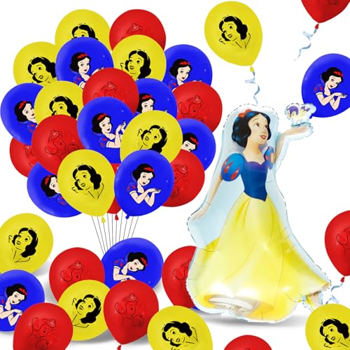 Schneewittche Ballon, Disne Prinzessinnen Geburtstagsdeko, Geburtstags Deko Mädchen, Prinzessin Geburtstag, Ballon Dekoration, Geeignet zur Dekoration von Kindergeburtstagen und Mottopartys von polrsgh