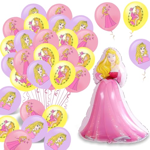 Prinzessin Geburtstag, 37 Stück Prinzessin Ballon, Prinzessin Deko Geburtstag, Disne Prinzessinnen Geburtstagsdeko, Geburtstags Deko Mädchen, Prinzessin Party Deko, Ballon Dekoration von polrsgh