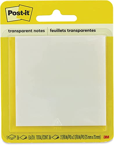 Post-it Transparent Notes, 2.8 in. x 2 .8 in., 1 Pad/Pack von post-it