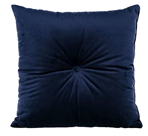 postergaleria Sofa Kissen 40 x 40 cm, blau – Dekokissen mit Velours-Polsterstoff mit weicher Füllung – zur Dekoration im Wohnzimmer, Schlafzimmer, Büro, Home Deko von postergaleria