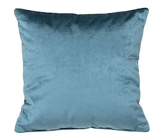 postergaleria Sofa Kissen 40 x 40 cm, mit blau – Dekokissen mit Velours-Polsterstoff mit weicher Füllung – zur Dekoration im Wohnzimmer, Schlafzimmer, Büro, Home Deko von postergaleria