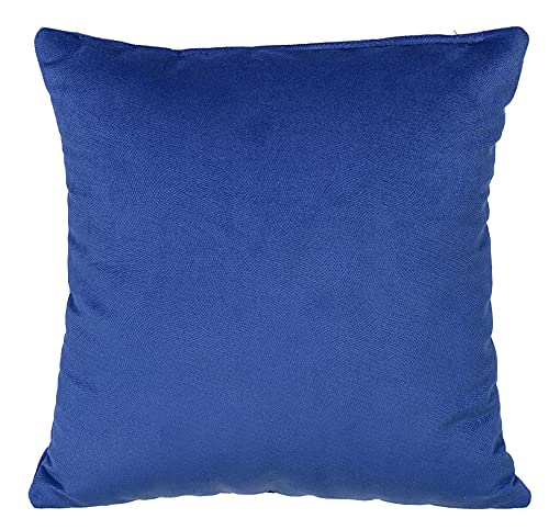 postergaleria Sofa Kissen 40 x 40 cm, mit blau – Dekokissen mit Velours-Polsterstoff mit weicher Füllung – zur Dekoration im Wohnzimmer, Schlafzimmer, Büro, Home Deko von postergaleria