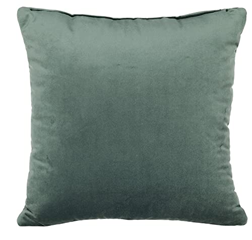 postergaleria Sofa Kissen 40 x 40 cm, mit grün-blau – Dekokissen mit Velours-Polsterstoff mit weicher Füllung – zur Dekoration im Wohnzimmer, Schlafzimmer, Büro, Home Deko von postergaleria