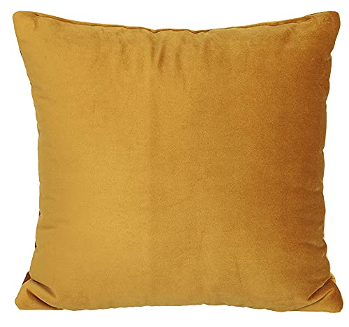 postergaleria Sofa Kissen 40 x 40 cm, mit honigfarben – Dekokissen mit Velours-Polsterstoff mit weicher Füllung – zur Dekoration im Wohnzimmer, Schlafzimmer, Büro, Home Deko von postergaleria