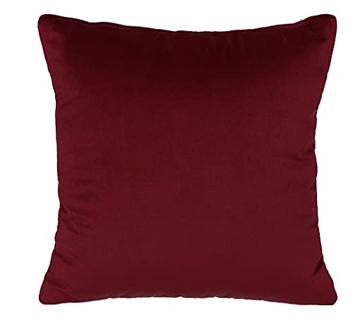 postergaleria Sofa Kissen 40 x 40 cm, mit kastanienbraun – Dekokissen mit Velours-Polsterstoff mit weicher Füllung – zur Dekoration im Wohnzimmer, Schlafzimmer, Büro, Home Deko von postergaleria