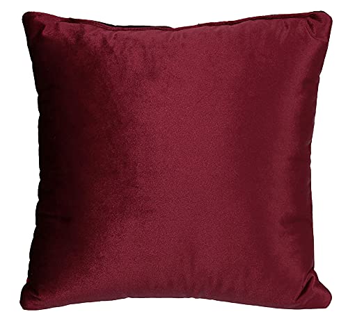 postergaleria Sofa Kissen 40 x 40 cm, mit rot – Dekokissen mit Velours-Polsterstoff mit weicher Füllung – zur Dekoration im Wohnzimmer, Schlafzimmer, Büro, Home Deko von postergaleria