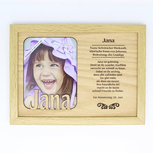 JANA - Bilderrahmen Holz, Deko Bilder mit Rahmen. Fotorahmen stehend und hängend - Für dein Zuhause Picture Frame Deko Schlafzimmer Fotografie Foto Bild Porträt Portrait von power gift