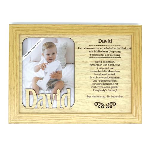 power gift DAVID - Bilderrahmen Holz, Deko Bilder mit Rahmen, Fotorahmen stehend und hängend - Für dein Zuhause Picture Frame Deko Wohnzimmer Fotografie Foto Bild. von power gift