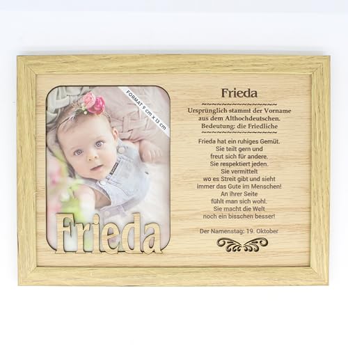 power gift FRIEDA - Bilderrahmen Holz. Deko Bilder mit Rahmen. Fotorahmen stehend und hängend - Für dein Zuhause Picture Frame Dekoration Wohnzimmer Fotografie Foto Bild Porträt. von power gift