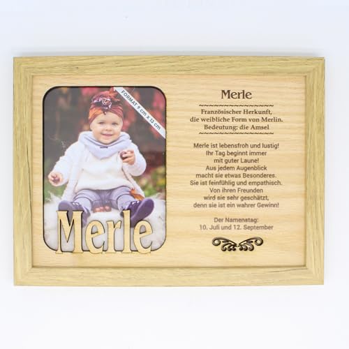 power gift MERLE - Bilderrahmen Holz. Deko Bilder mit Rahmen. Fotorahmen zum Aufstellen und Aufhängen - Für dein Zuhause. Geschenk für jeden Anlass. von power gift