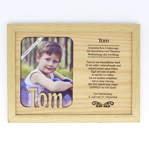 power gift TOM - Bilderrahmen Holz, Deko Bilder Mit Rahmen, Fotorahmen - Für dein Zuhause/Picture Frame/Deko Wohnzimmer von power gift