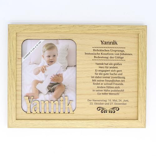 power gift YANNIK - Bilderrahmen Holz, Deko Bilder Mit Rahmen, Fotorahmen - Für dein Zuhause/Picture Frame/Deko Schlafzimmer/Bilderrahmen Mehrere Bilder -19,5 x 14,4 cm von power gift