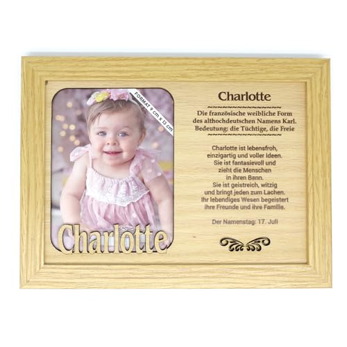 CHARLOTTE - Bilderrahmen Holz, Deko Bilder mit Rahmen, Fotorahmen stehend und hängend - Für dein Zuhause Picture Frame Deko Wohnzimmer Fotografie Foto Bild Porträt Portrait. von power gift