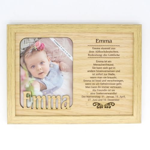 EMMA - Bilderrahmen Holz, Deko Bilder mit Rahmen, Fotorahmen stehend und hängend - Für dein Zuhause Picture Frame Deko Wohnzimmer Fotografie Foto Bild Porträt Portrait von power gift