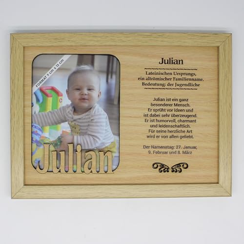 JULIAN - Bilderrahmen Holz, Deko Bilder mit Rahmen, Fotorahmen stehend und hängend - Für dein Zuhause Picture Frame Deko Schlafzimmer Fotografie Foto Bild Porträt Portrait von power gift