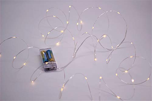 LED Lichterkette 40 LED 4,20 m Silberdraht mit 6h Timer von powershop11