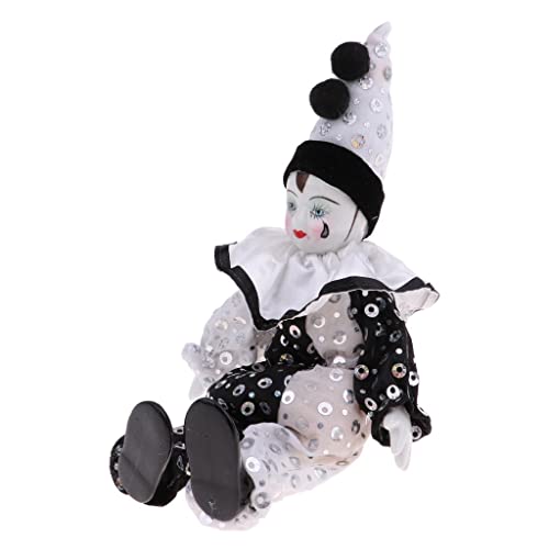 predolo 23 cm Lustige Polka Dots Kleidung Clown Mann Puppe Weihnachtsschmuck Geschenke, # 5, 23 cm von predolo