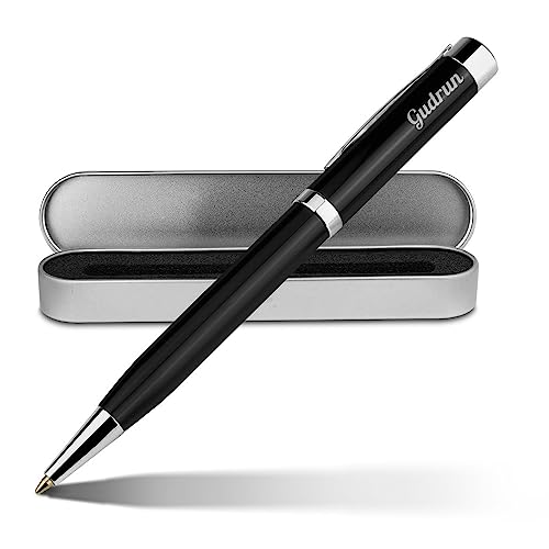 printplanet Kugelschreiber mit Namen Gudrun - Gravierter Metall-Kugelschreiber von Ritter inkl. Metall-Geschenkdose printplanet Kugelschreiber mit Namen Gudrun - Gravierter Metall-Kugelschreiber von Ritter inkl. Metall-Geschenkdose von printplanet
