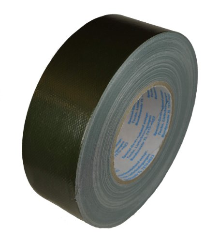 Original priotec® BW Panzerband Bronzegrün (Oliv) 50mm x 50m RAL 6031 Kerndruck: BW VersNr: 7510121400045 BW TL7510-0023 Gewebe-Klebeband von Priotec