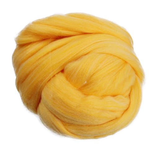 pson 100 g grobes Wollgarn, orangefarbenes weiches Vorgarn, Merino-Stil, sperriges Garn für Handstricken, Häkeln, DIY-Projekte von pson