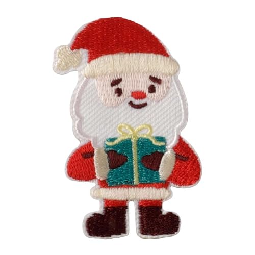 Merry Christmas Iron on Patches, Embroidered Appliques Stickers, Christmas Embroidered Appliqué Patches for Clothes Jacket Backpack, Sewing Fabric Stickers for Craft, Sewing von pulunto