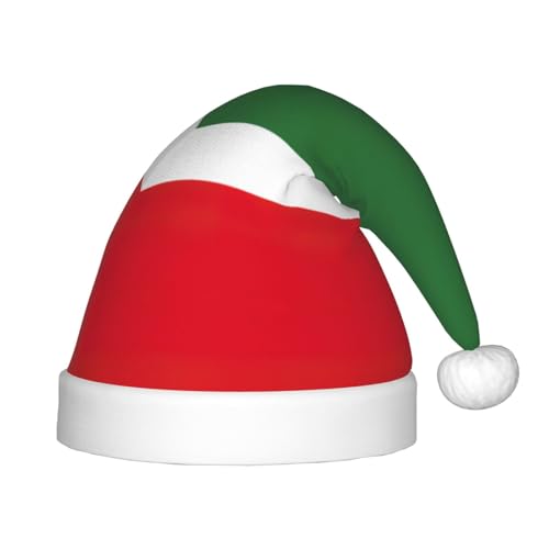 pvinnk Weihnachtsmütze mit Flagge der Tschetschenischen Republik, Unisex, Weihnachtsfeier, Weihnachtsmannmütze, Weihnachtsmannmütze von pvinnk