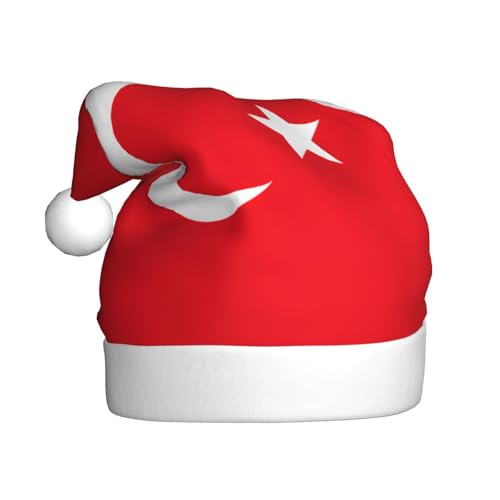 pvinnk Weihnachtsmütze mit Flagge der Türkei, Zubehör für Erwachsene Feiertage und Weihnachtsfeiern von pvinnk