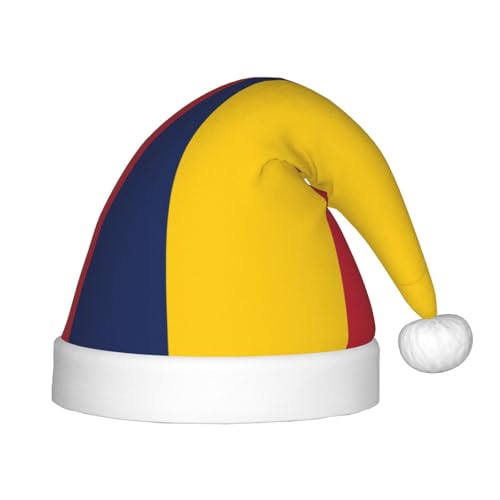 pvinnk Weihnachtsmütze mit Tschad-Flagge, Unisex, Weihnachtsfeier, Weihnachtsdekoration, Weihnachtsmannmütze von pvinnk