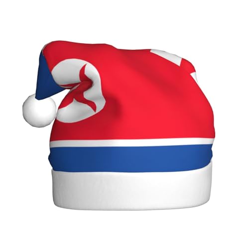 pvinnk Weihnachtsmütze mit koreanischer Flagge, Zubehör für Erwachsene Feiertage und Weihnachtsfeiern von pvinnk