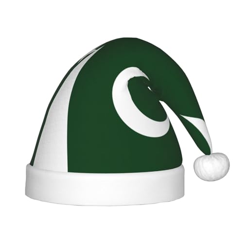 pvinnk Weihnachtsmütze mit pakistanischer Flagge, Unisex, Weihnachtsfeier, Weihnachtsdekoration, Weihnachtsmannmütze von pvinnk