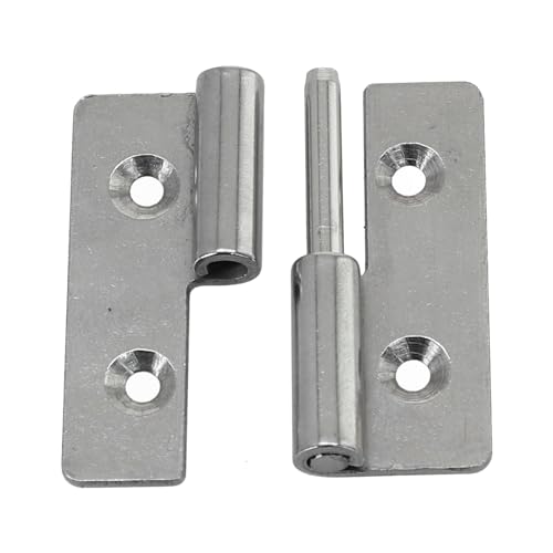 Rillenkugellager aus Chromstahl Abnehmbares Scharnier Gleitgelenk Edelstahl Lift-up Flag Scharnier for Aluminium Türen Schrank Schrank Bad Möbel Hardware(40x30x1.5 Right) von quetwef