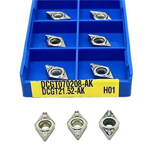 Zubehör für Drehmessermaschinen mit hoher Zähigkei 10PCS DCGT070202 DCGT070204 DCGT070208 H01 Aluminium Schneiden Werkzeug Interne Drehen Werkzeug(DCGT070208 H01) von quetwef