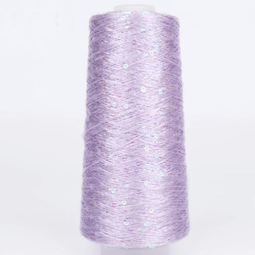 qxdzzj 500G Glitter FancyYarn Pailletten Hand Häkeln Thread Stricken Kleidung Needleworkyarn Mit Pailletten Stricken Garn Handarbeit Pailletten von qxdzzj