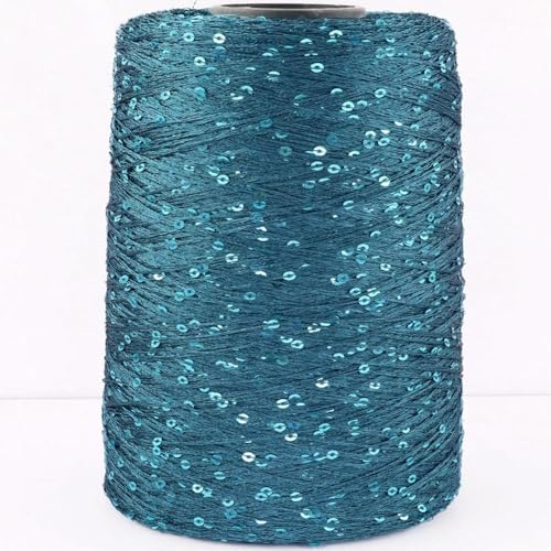 qxdzzj 500G Glitter FancyYarn Pailletten Hand Häkeln Thread Stricken Kleidung Needleworkyarn Mit Pailletten Stricken Garn Handarbeit Pailletten von qxdzzj