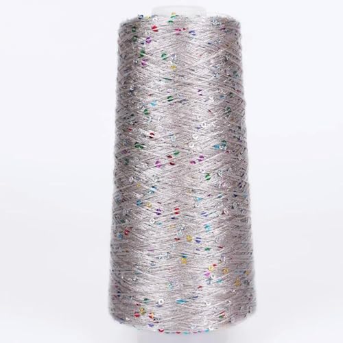 qxdzzj 500G Glitter FancyYarn Pailletten Hand Häkeln Thread Stricken Kleidung Needleworkyarn Mit Pailletten Stricken Garn Handarbeit Pailletten von qxdzzj