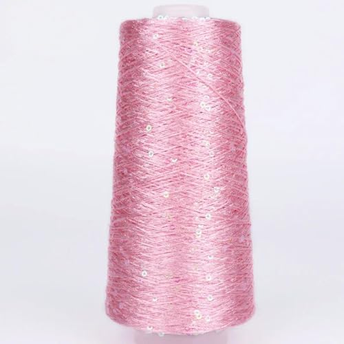 qxdzzj 500G Glitter FancyYarn Pailletten Hand Häkeln Thread Stricken Kleidung Needleworkyarn Mit Pailletten Stricken Garn Handarbeit Pailletten von qxdzzj