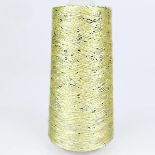 qxdzzj 500G Glitter FancyYarn Pailletten Hand Häkeln Thread Stricken Kleidung Needleworkyarn Mit Pailletten Stricken Garn Handarbeit Pailletten von qxdzzj