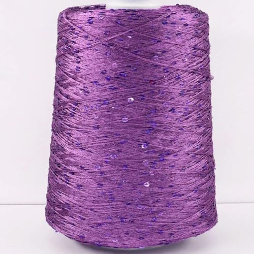 qxdzzj 500G Glitter FancyYarn Pailletten Hand Häkeln Thread Stricken Kleidung Needleworkyarn Mit Pailletten Stricken Garn Handarbeit Pailletten von qxdzzj