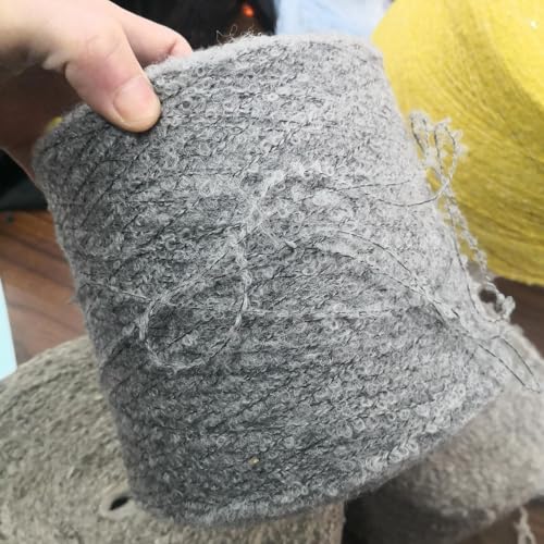 qxdzzj 500g Mohair Seide Wolle Garn für Stricken Dünne Angora Häkeln Thread Weiche DIY Pullover Schal Schal Puffy Line von qxdzzj