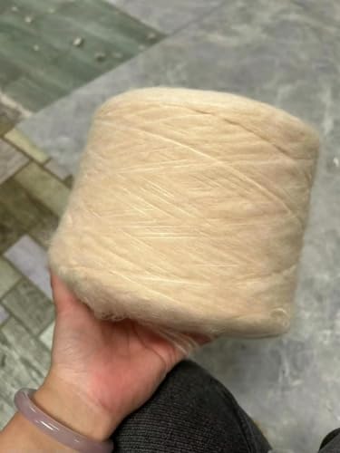 qxdzzj 500g Mohair Seide Wolle Garn für Stricken Dünne Angora Häkeln Thread Weiche DIY Pullover Schal Schal Puffy Line von qxdzzj